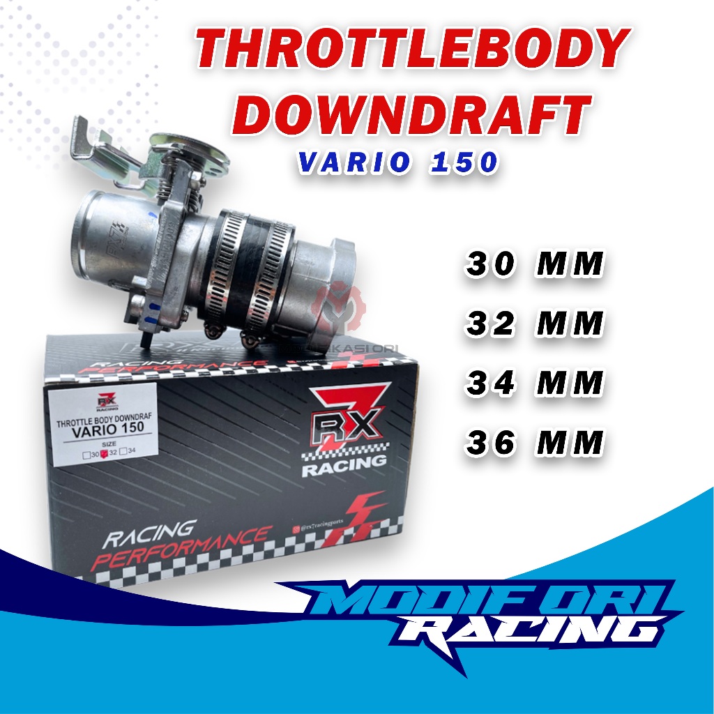 Jual Throttlebody Downdraft Tb Vario 150 125 Rx7 Racing Diameter 30mm ...