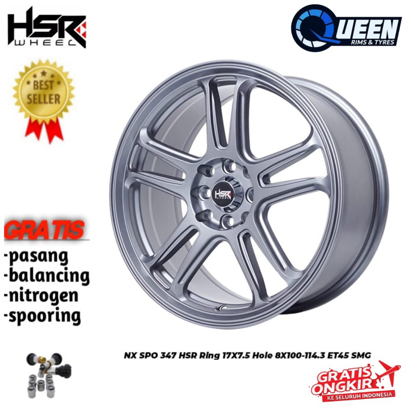 Jual Velg racing R17 HSR NX SPO untuk mobil avanza, xenia, sigra, calya ...