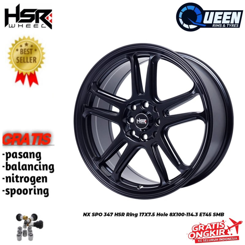 Jual Velg racing R17 HSR NX SPO untuk mobil avanza, xenia, sigra, calya ...