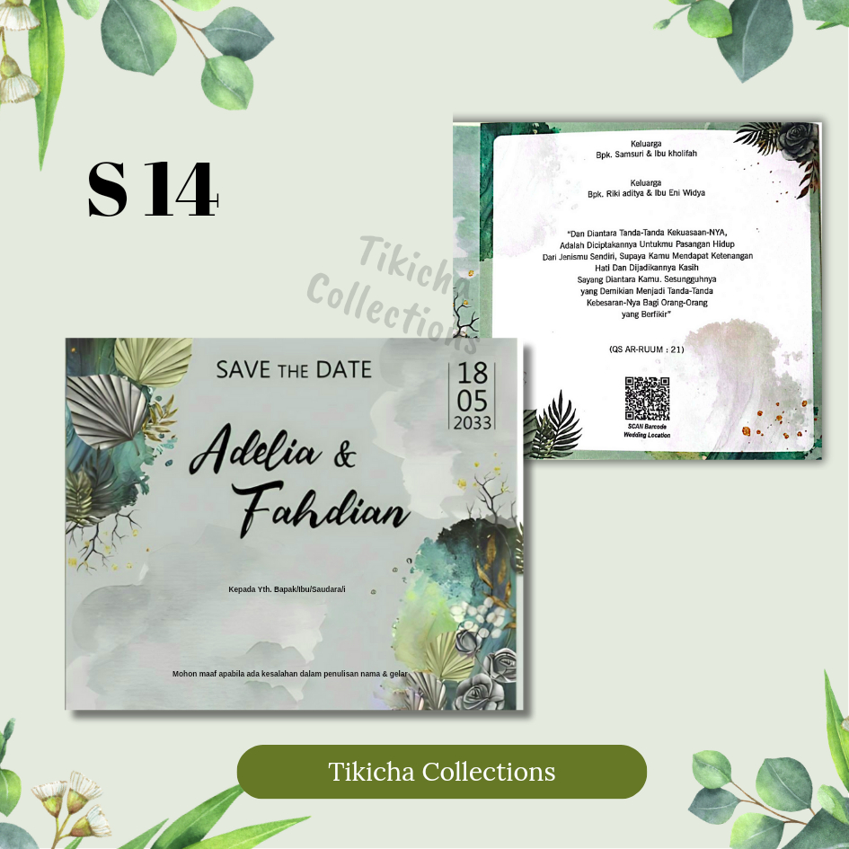 Jual Cetak Undangan Pernikahan Desain Simpel elegan, undangan Aesthetic