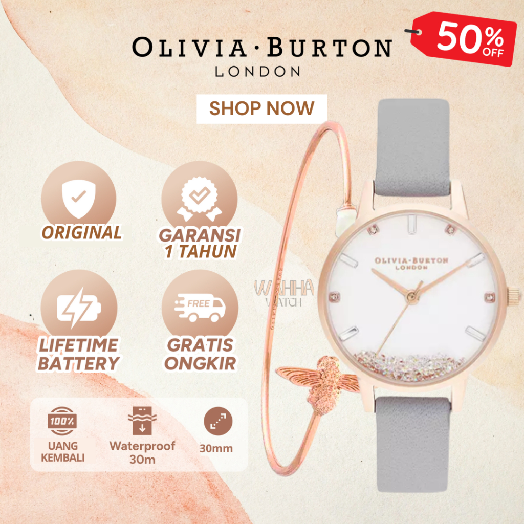 ORIGINAL COD Jam Tangan Olivia Burton OB16SG08 The Wishing Watch BERGARANSI