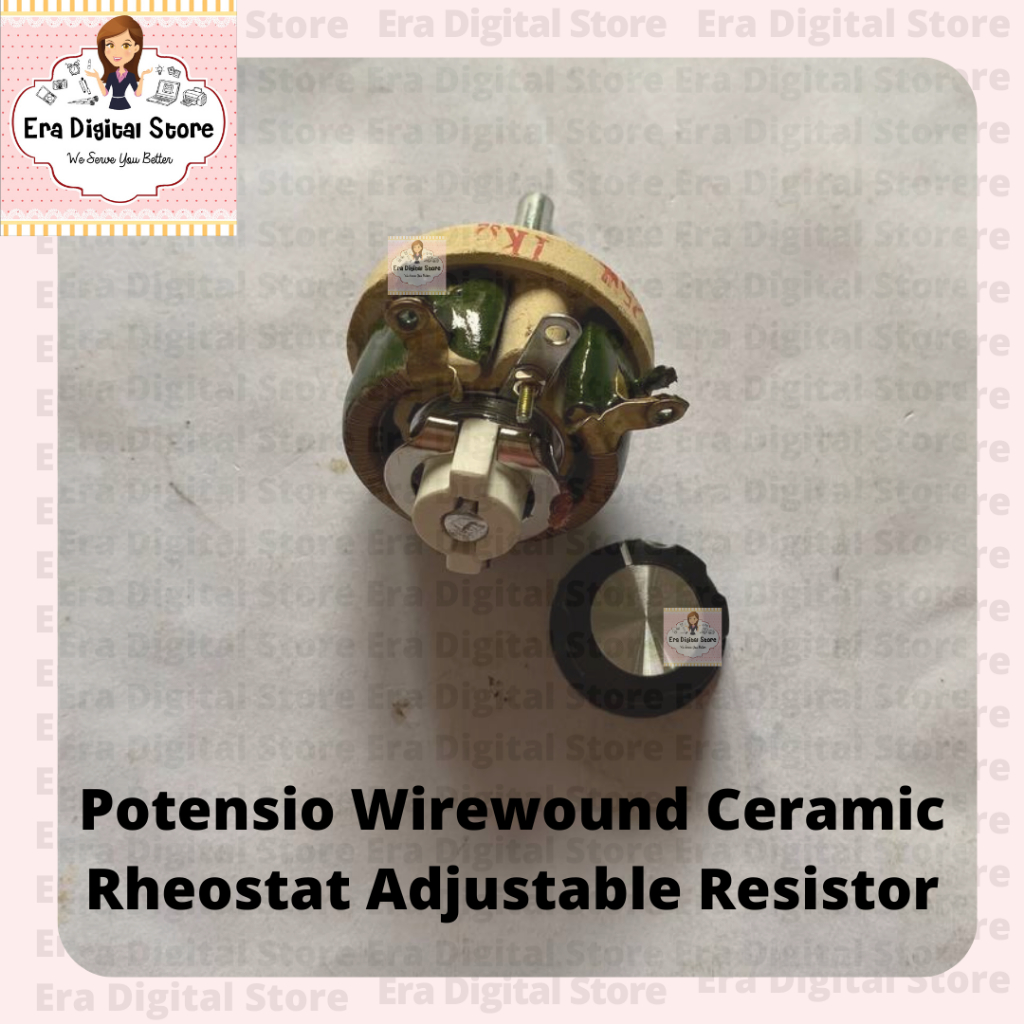 thumbnail image 2 of 10W-200W Wire Wound Adjustable Variable Resistor - Ceramic Rheostat, ±5% Tolerance 2 of 2