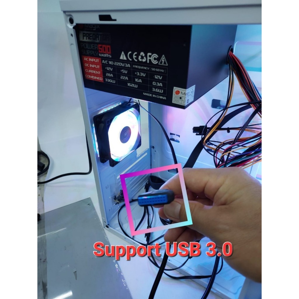 Jual CASING Gaming Magix Model D1-500 Plus PSU 500 Watt | Shopee Indonesia