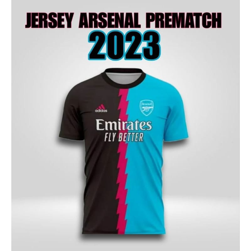 Jual Jersey Arsenal Prematch 2023 Gratis Pakai Nama Dan Nomor | Shopee ...