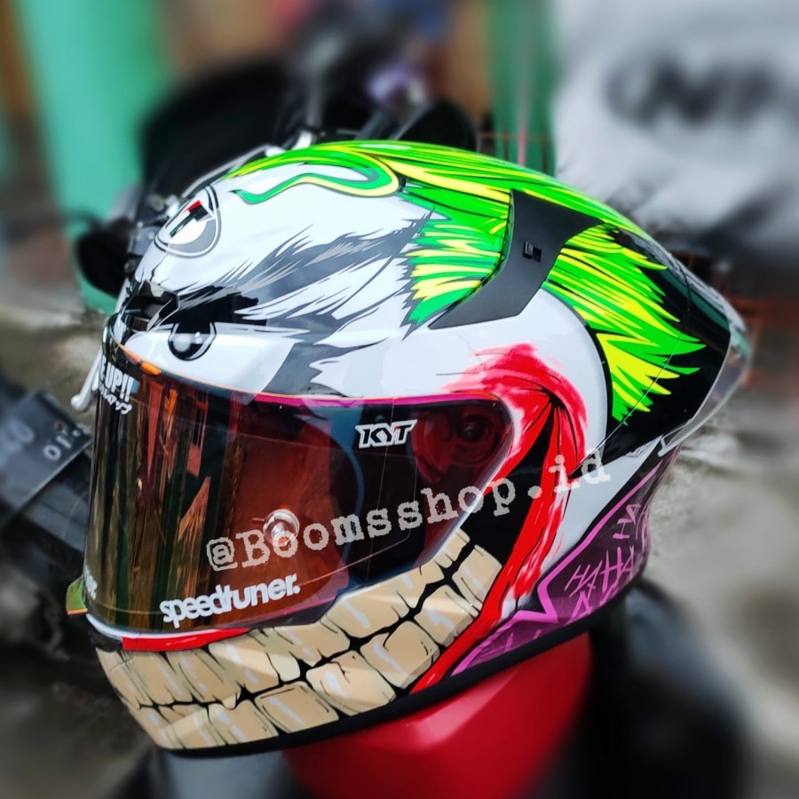 Jual HELM KYT TT COURSE REPAINT JOKER PAKET GANTENG HELM FULL FACE Shopee Indonesia