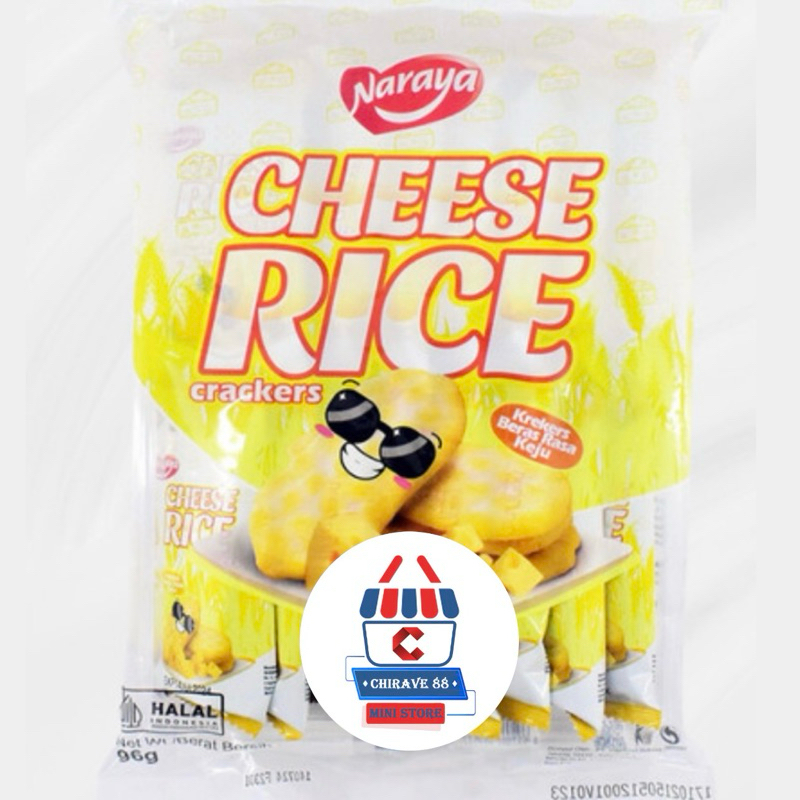 Jual Naraya Cheese Rice Crackers Krekers Beras Rasa Keju 96g (isi
