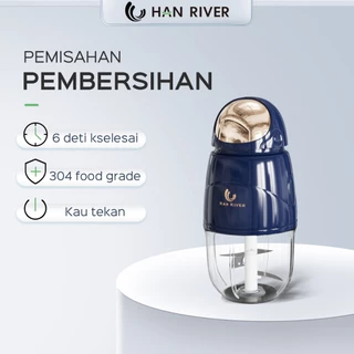 HAN RIVER Blender Portable HRJC01WT-03 blender kapsul Food Processor Food Chopper angkasawan blender mini pengolah makanan bayi 300ML
