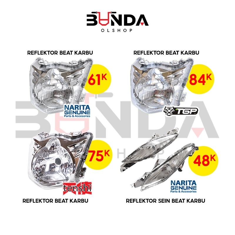 Jual Reflektor Beat Lama Karbu Headlamp Kaca Mika Lampu depan Shopee