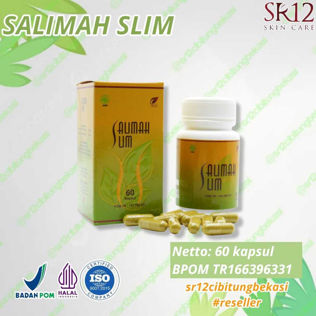 Jual Ampuh Salimah Slim Sr12 Obat Diet Herbal Pelangsing Badan