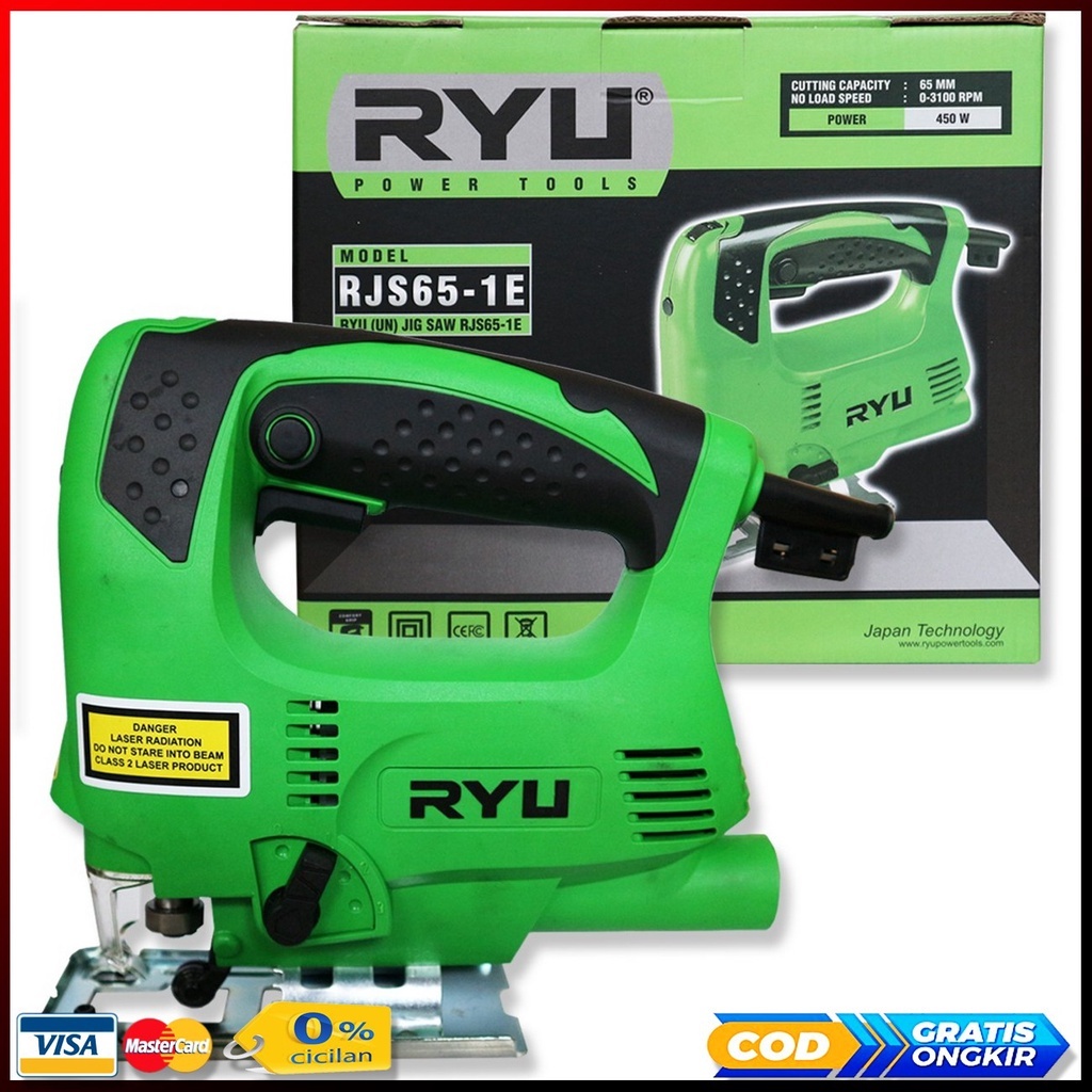 Jual RYU Mesin Gergaji Potong Kayu/ Jig Saw Machine RJS65-1E | Shopee ...