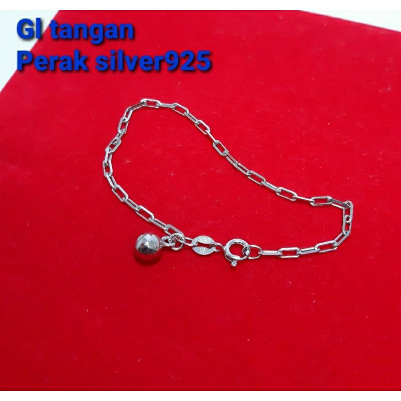 Jual Gelang tangan dewasa perak silver 925 gelang tangan rantai Shopee Indonesia