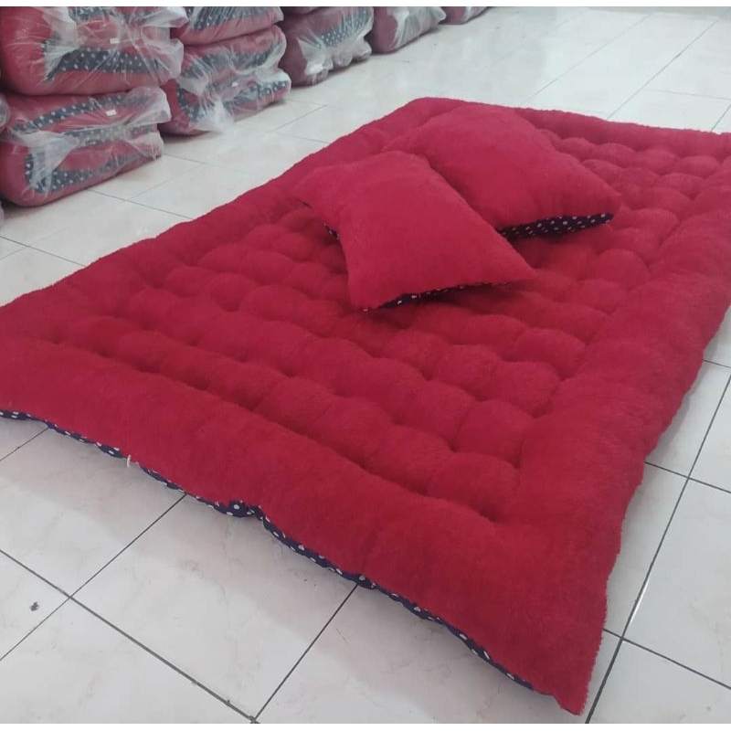 Jual Kasur Gender Bulu Rasfur Ukuran 180x140 Gratis 2 Bantal | Shopee ...