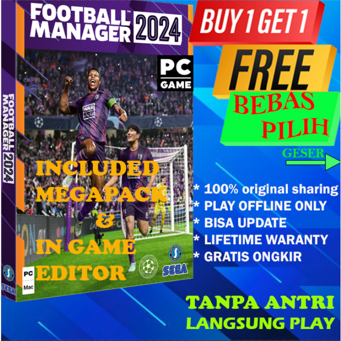 Jual FM 25/ FM 24 Football Manager 2024 / 2025 ORIGINAL PC / MAC