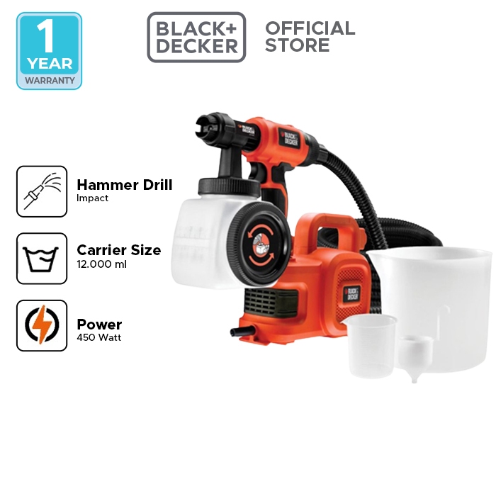 Jual Black Decker Electric Paint Spray Gun Mesin Semprot Cat