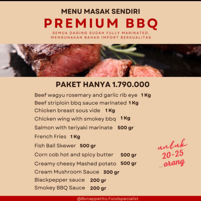 Jual Premium BBQ ( Menu Masak Sendiri ) | Shopee Indonesia