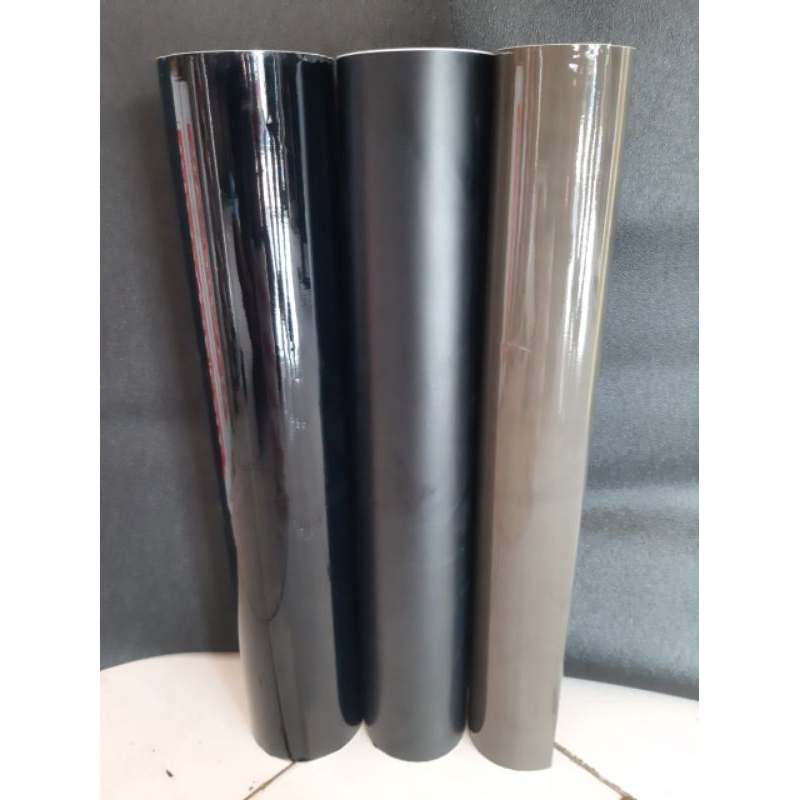 Jual stiker skotlet motor warna hitam doff,hitam glossy dan hitam