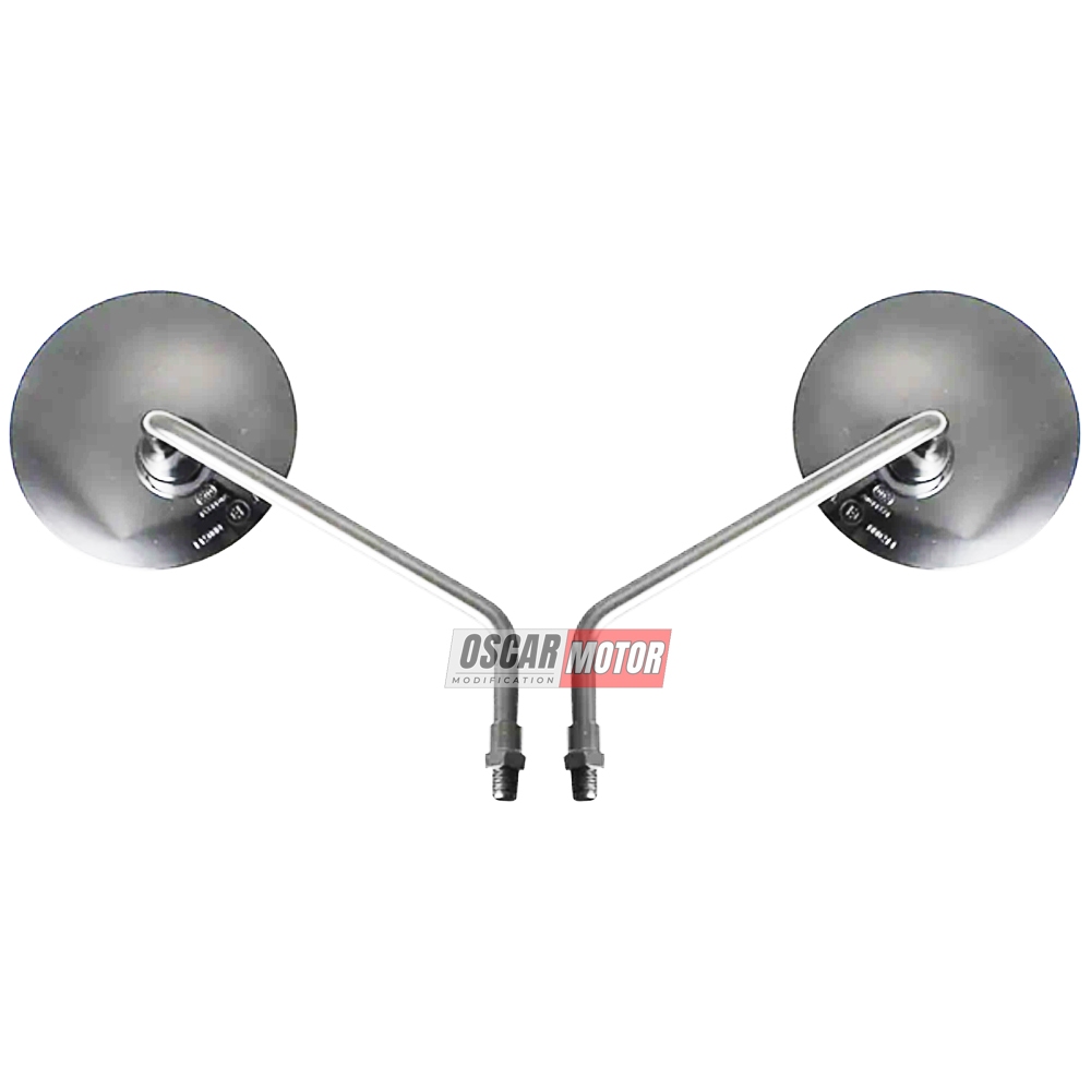 Jual SPION BULAT KLASIK CEMBUNG TANGKAI X1 VESPA MINI CHROME BLACK MATH ...