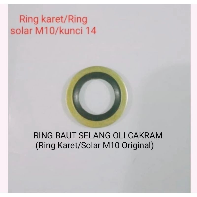 Jual Ring Solar M Untuk Baut Nepel Selang Rem Original Ring Baut Selang Oli Cakram Ring Banjo