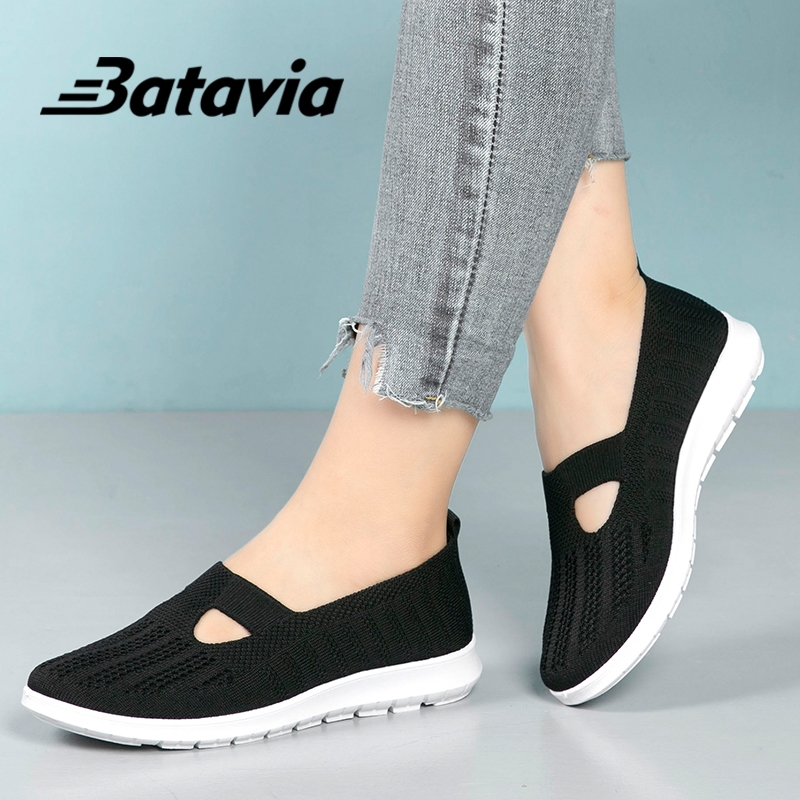 Jual Batavia Shoes Sepatu Flat Wanita Sepatu Wanita Ibu Rajut Terbaru