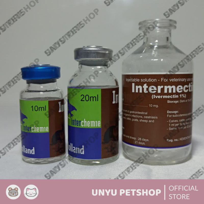 Jual Intermectin inject obat scabies koreng jamur gudik hewan ...