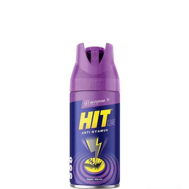 Jual HIT spray obat Nyamuk 200ml orange lily blossom | Shopee Indonesia