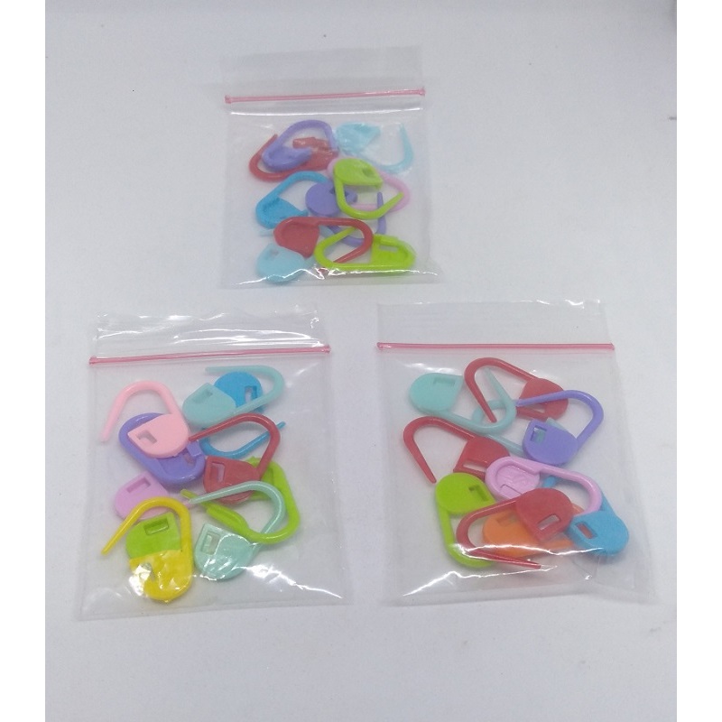 Jual PENITI PLASTIK Penanda Rajutan - Locking Stitch Marker warna ...