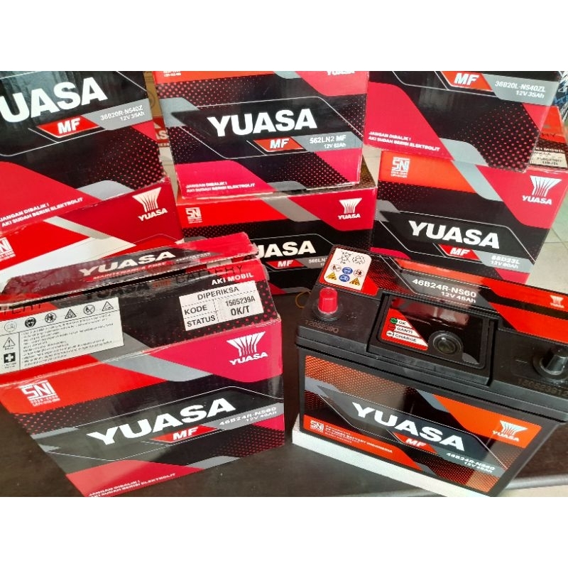 Jual TOP BRAND YUASA KERING NS60 - 45 AMPER AKI MOBIL VANZA, TERIOS