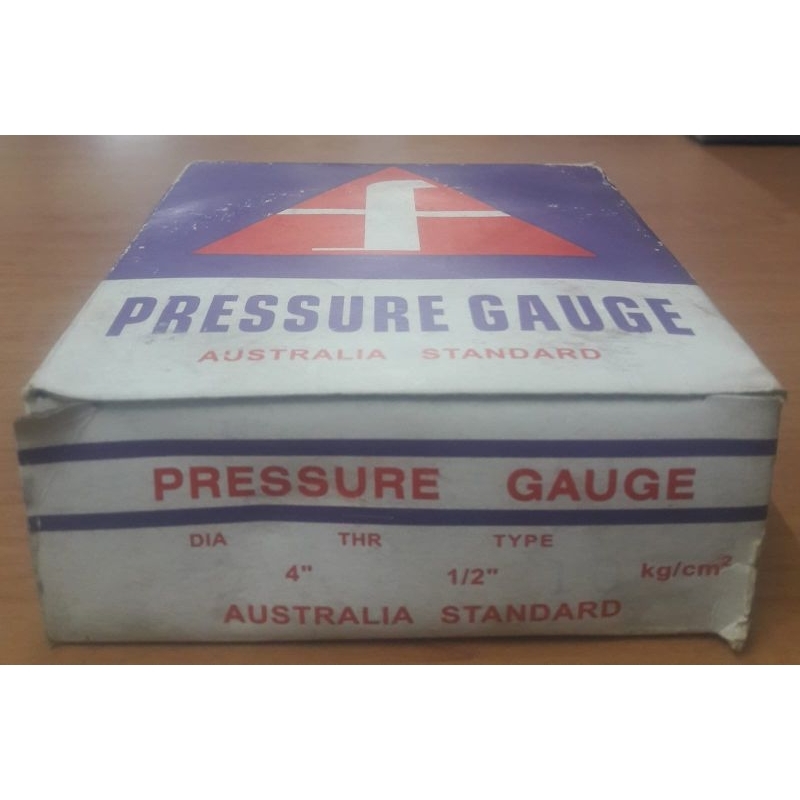 Jual Pressure Gauge 10 Bar Drat 1/2 inch Diameter kaca 4" Shopee