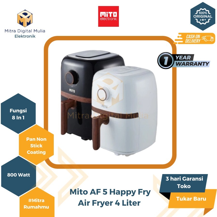 Jual Mito AF 5 Air Fryer 4 Liter 8 In 1 Penggoreng Tanpa Minyak ...