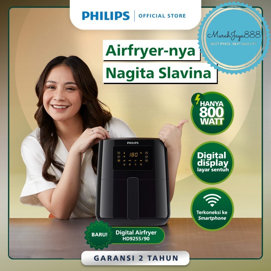 Jual Philips Air Fryer Compact Connected HD9255/90 Air Fryer Philips