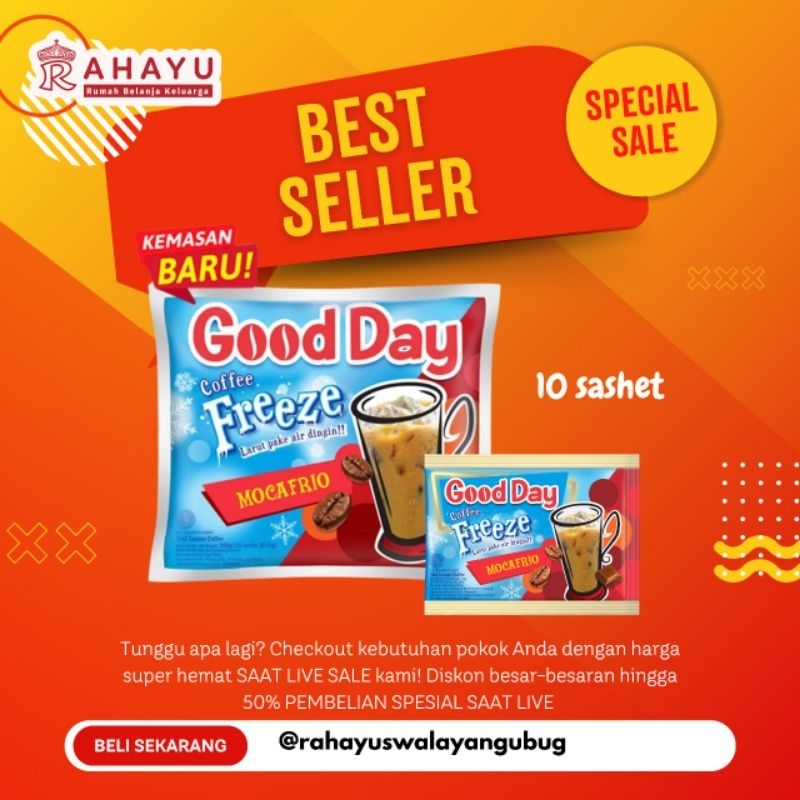 Jual Kopi Good Day Freeze Mocafrio Isi 10 Sachet Shopee Indonesia