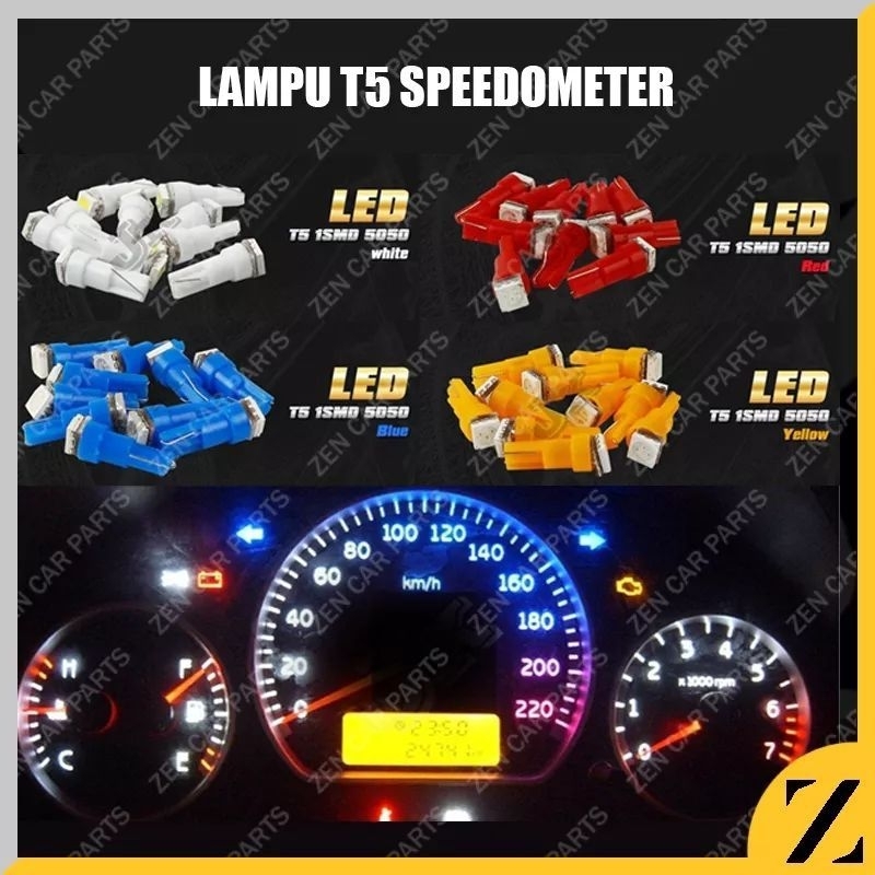 LED-Mafia Multi-Color LED Bulbs For VW T5 - Speedometer, Running Board, Cockpit (White, Blue, Red, Green)
