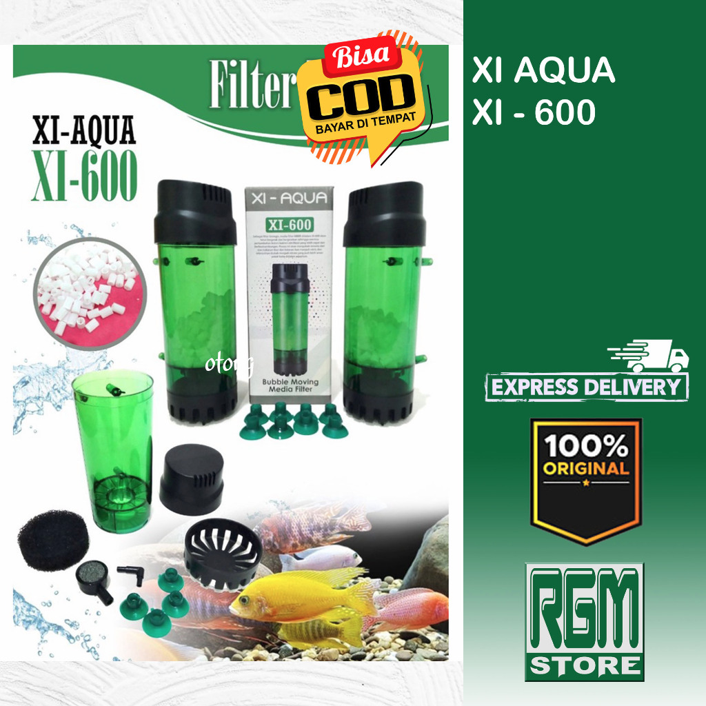 Jual KANDILA XI AQUA 600 angelfish Bubble Moving Bed media Filter ...