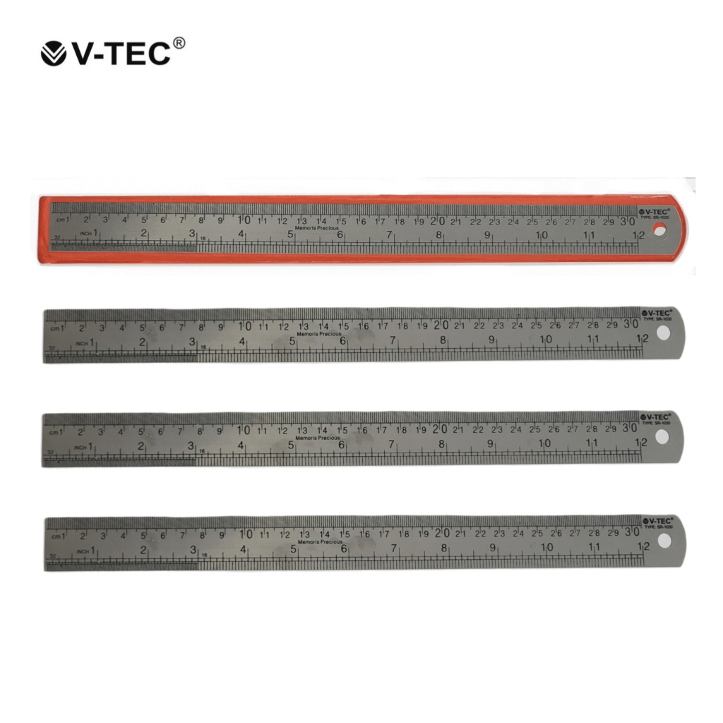 Jual Penggaris Besi V-TEC 30cm Stainless Scale Ruler | Shopee Indonesia