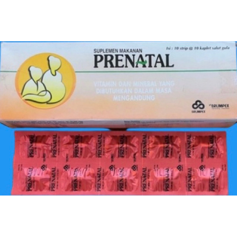 Jual Prenatal Tablet Per Box ISI 10 STRIP | Shopee Indonesia