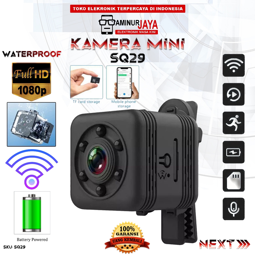 Surveillance Cam Sq29 Mini Wifi Camera SQ29 HD WIFI Mini Camera
