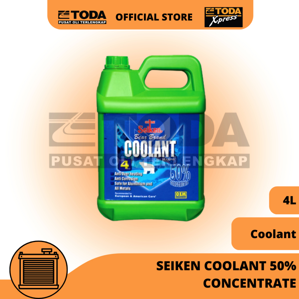 Jual Air Radiator Seiken Coolant 50% Concentrate 4L Original | Shopee ...