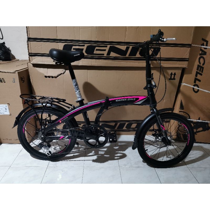 Jual SEPEDA LIPAT UKURAN 20 INCH SAKONI SWISS BIKE | Shopee Indonesia