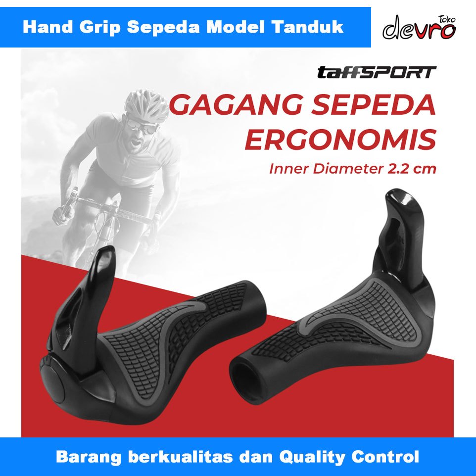 Jual Handgrip Sepeda Gagang Rubber Grip Mtb Handlebar Taffsport Bt Shopee Indonesia