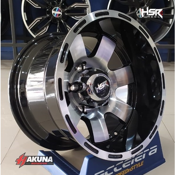 Jual Velg Mobil Offroad Hsr Twiist R15 Lebar 10 Pcd 5x1397 Buat Taftkatanajimnyescudo Promo 2999