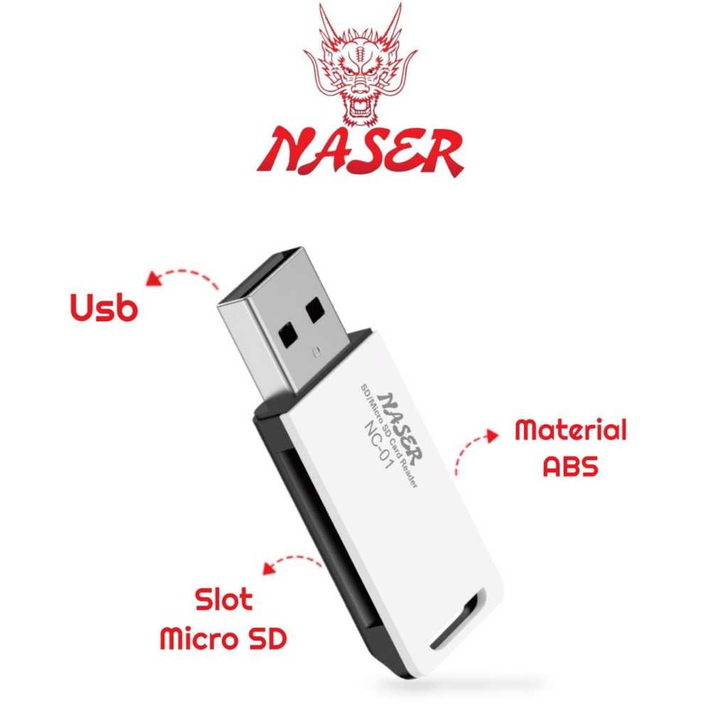 Jual NASER CARD READER NC-01 / SD/Micro SD Card Reader / Card Reader ...