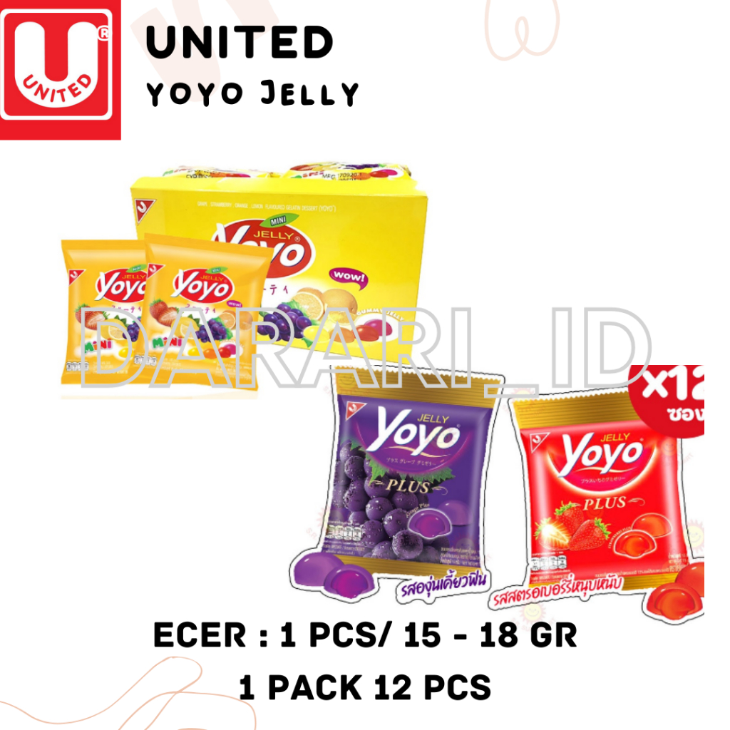 Jual YOYO GUMMY JELLY KONJAC JELLY DIET SNACK THAI HALAL Shopee Indonesia