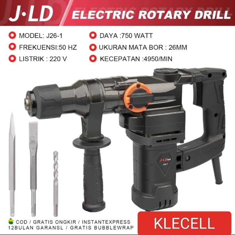 Jual JLD J26-1 Mesin Bor Bobok Beton Rottary Hammer Drill 26-1 Rotary ...