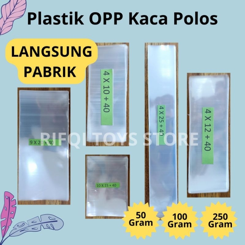 Jual PLASTIK OPP TEBAL 40 MICRON UKURAN 4 - 6 BERAT 50 gram 100 gram ...