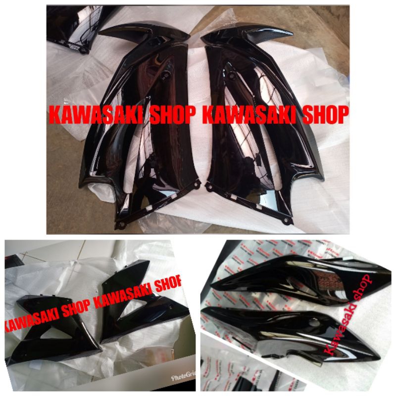 Jual fairing body set ninja rr new hitam original tanpa batok | Shopee ...