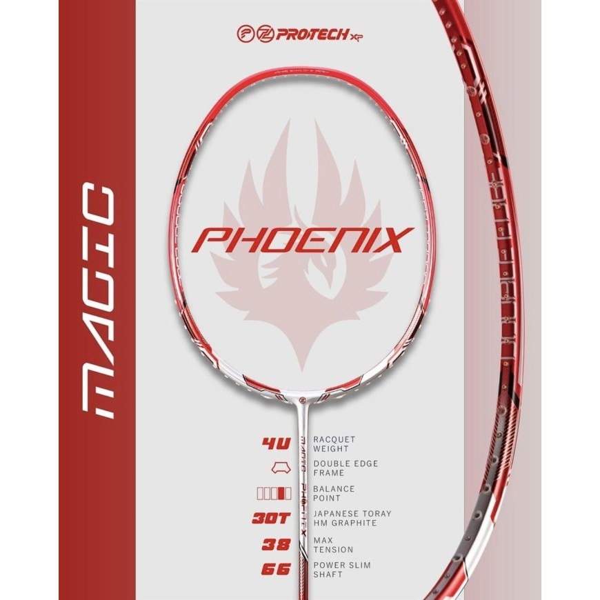 Jual Raket Badminton Protech Magic Phoenix | Shopee Indonesia