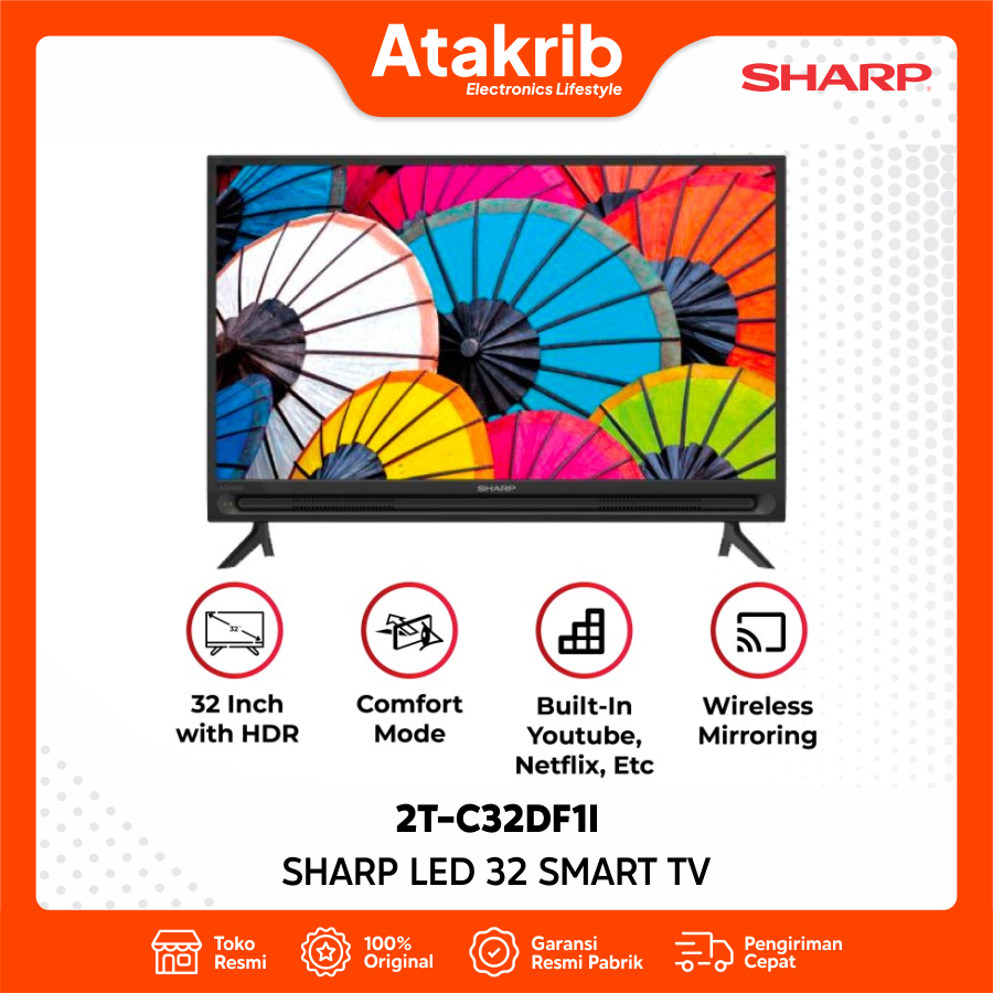 Jual Sharp Led 32 2t C32df1i Smart Tv Hd Ready Shopee Indonesia 6319