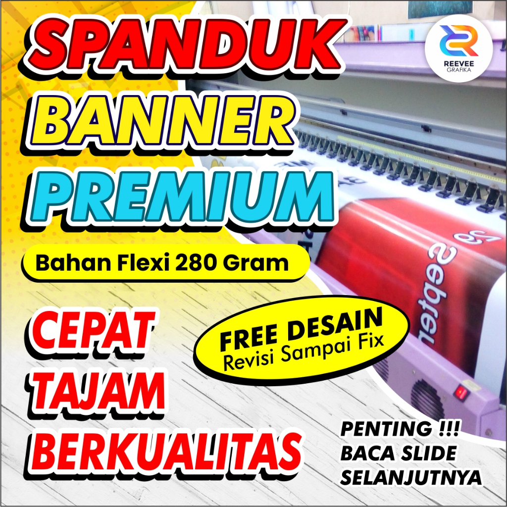 Jual CETAK SPANDUK / BANNER TERMURAH - FREE DESIGN SAMPAI FIX - FLEXI ...