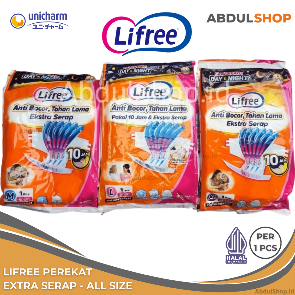 Jual Lifree Popok Dewasa Popok Perekat Size M L Xl Shopee