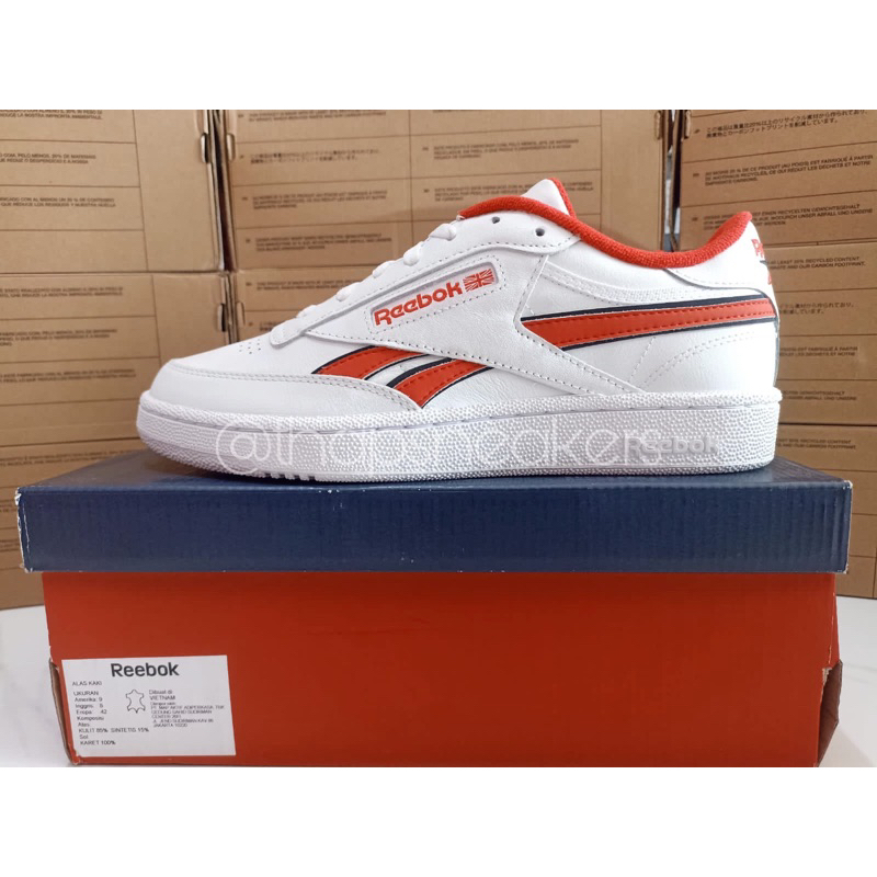 Jual Sepatu Reebok Classic Club C Revenge White Original BNIB Resmi ...